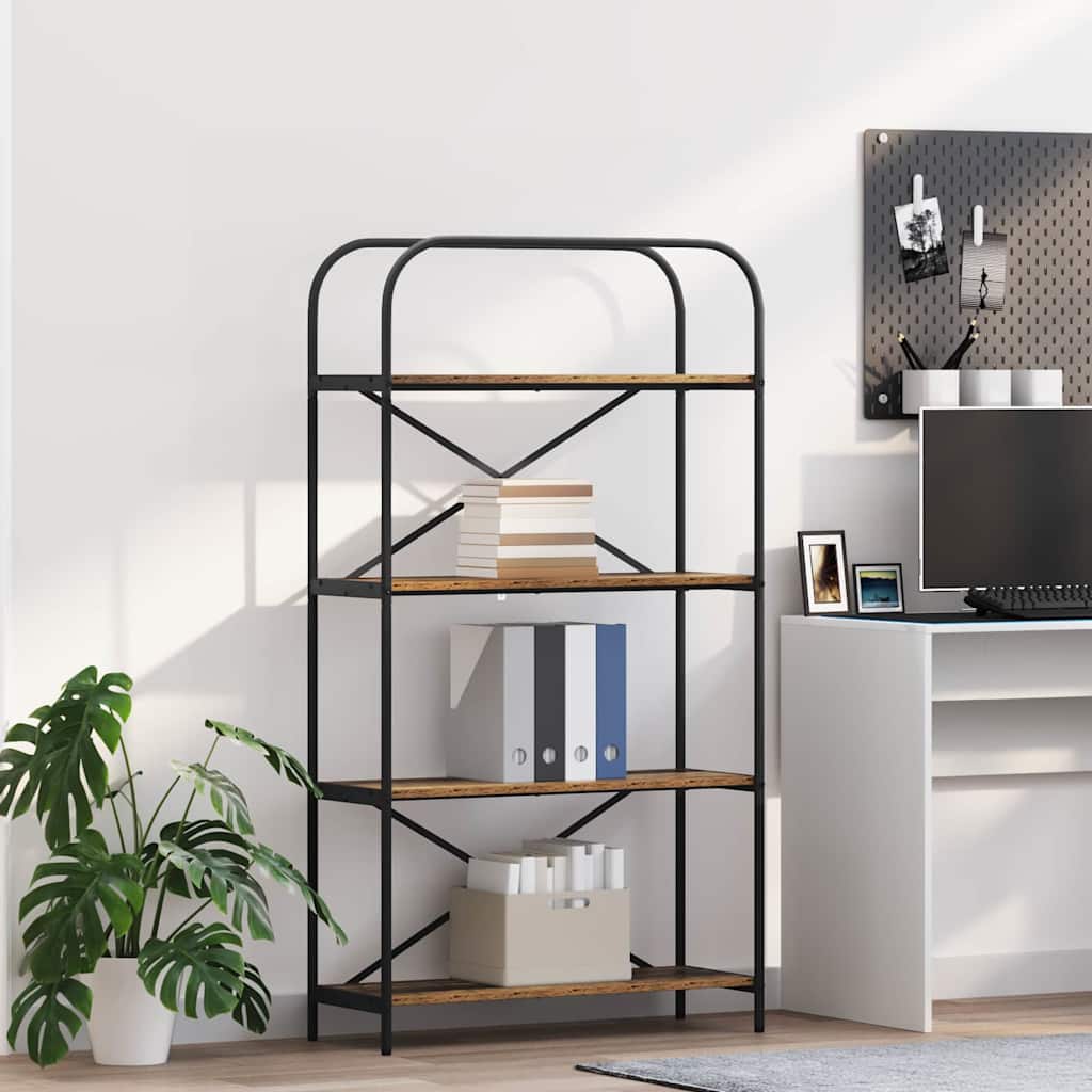 vidaXL Bookshelf Old Wood 80 x 30 x 146 cm Engineered wood