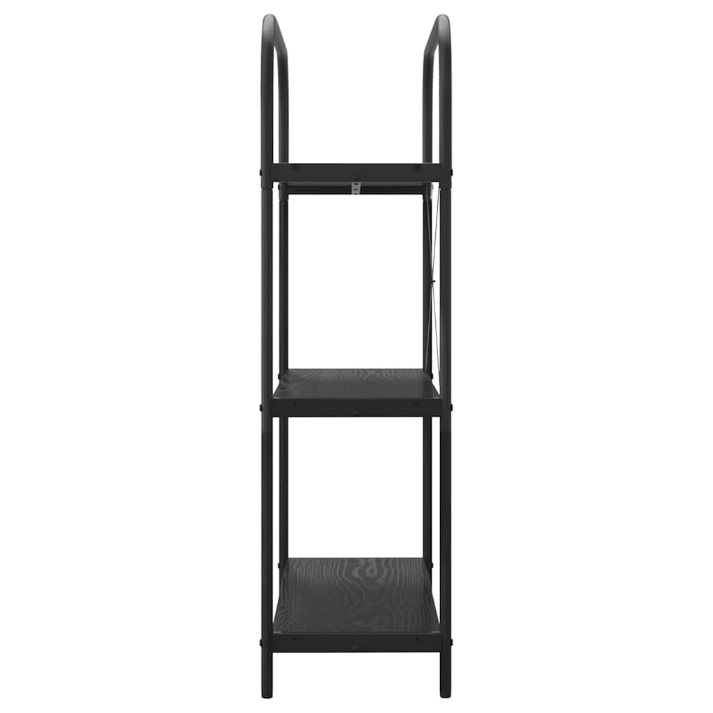 vidaXL Bookshelf Black Oak 80 x 30 x 109 cm Engineered wood