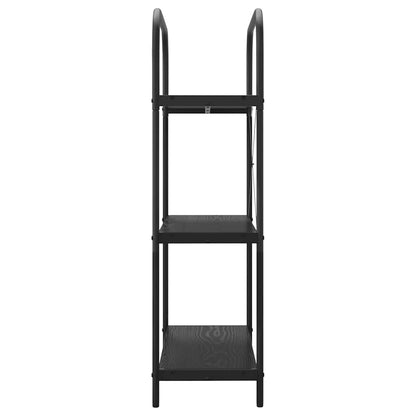 vidaXL Bookshelf Black Oak 80 x 30 x 109 cm Engineered wood