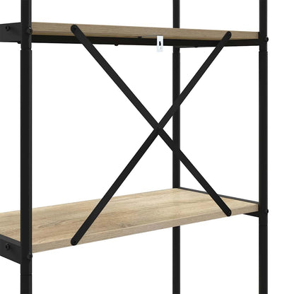vidaXL Bookshelf 3-Tier 80 x 30 x 109 cm Engineered wood Sonoma Oak