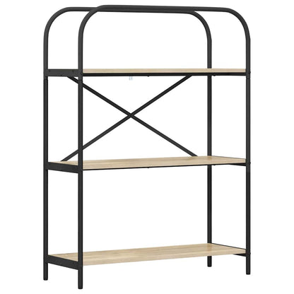 vidaXL Bookshelf 3-Tier 80 x 30 x 109 cm Engineered wood Sonoma Oak
