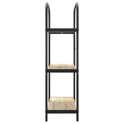 vidaXL Bookshelf 3-Tier 80 x 30 x 109 cm Engineered wood Sonoma Oak