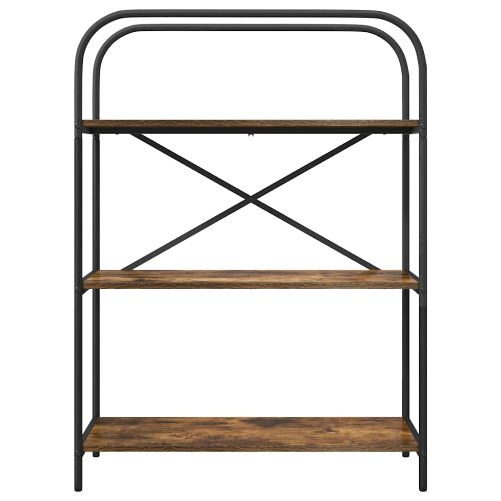 vidaXL Bookshelf Smoked Oak 80 x 30 x 109 cm Engineered wood