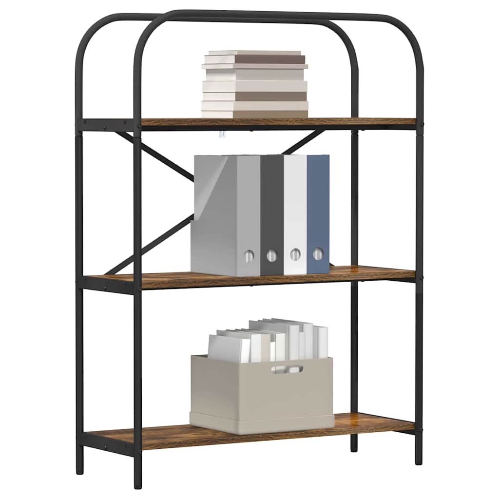 vidaXL Bookshelf Smoked Oak 80 x 30 x 109 cm Engineered wood
