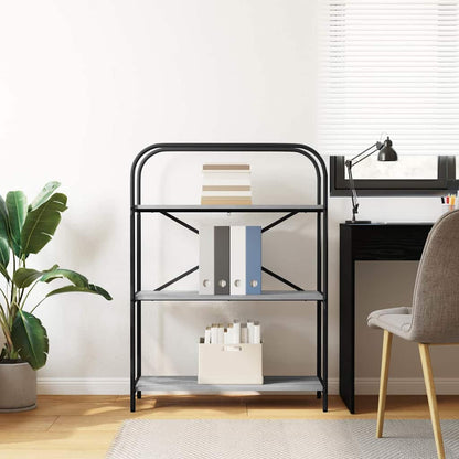 vidaXL Bookshelf Grey Sonoma 80 x 30 x 109 cm Engineered wood