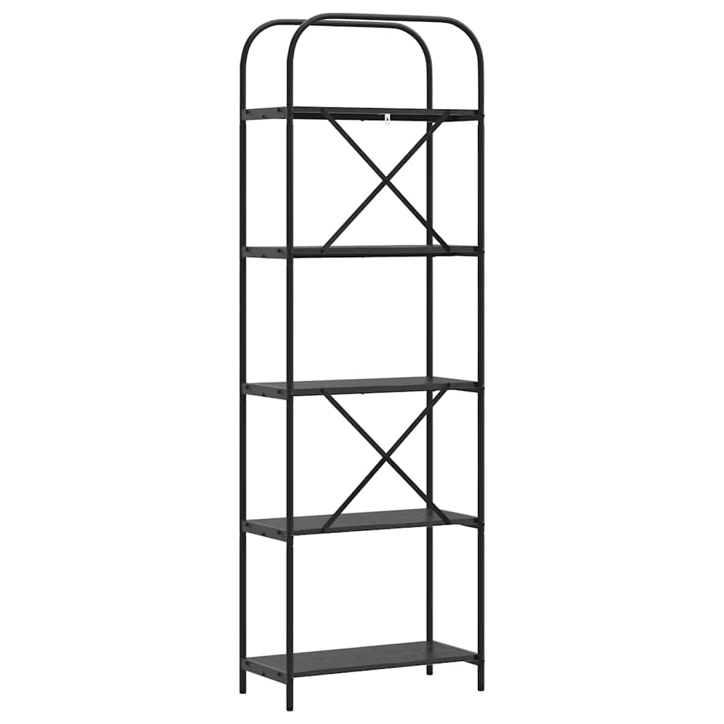 vidaXL Bookshelf Black Oak 60 x 30 x 183 cm Engineered wood