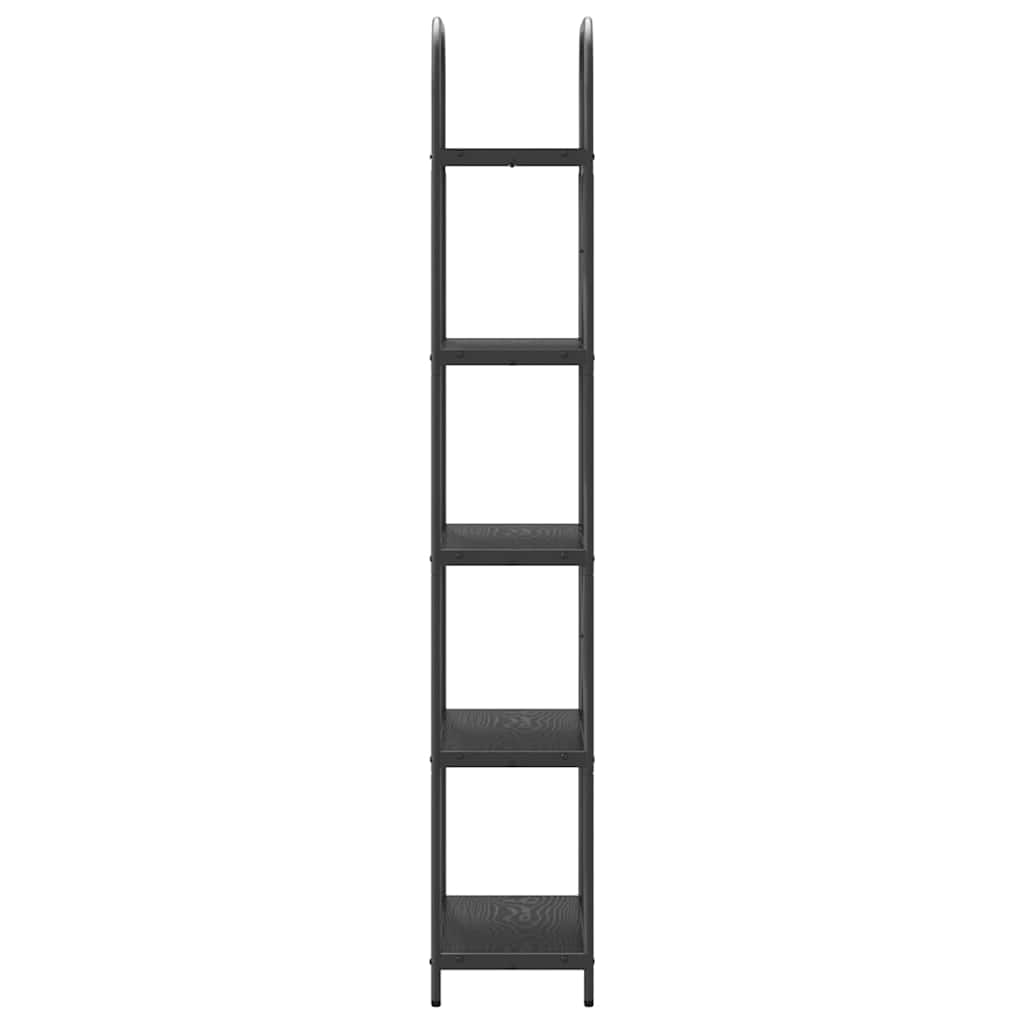 vidaXL Bookshelf Black Oak 60 x 30 x 183 cm Engineered wood