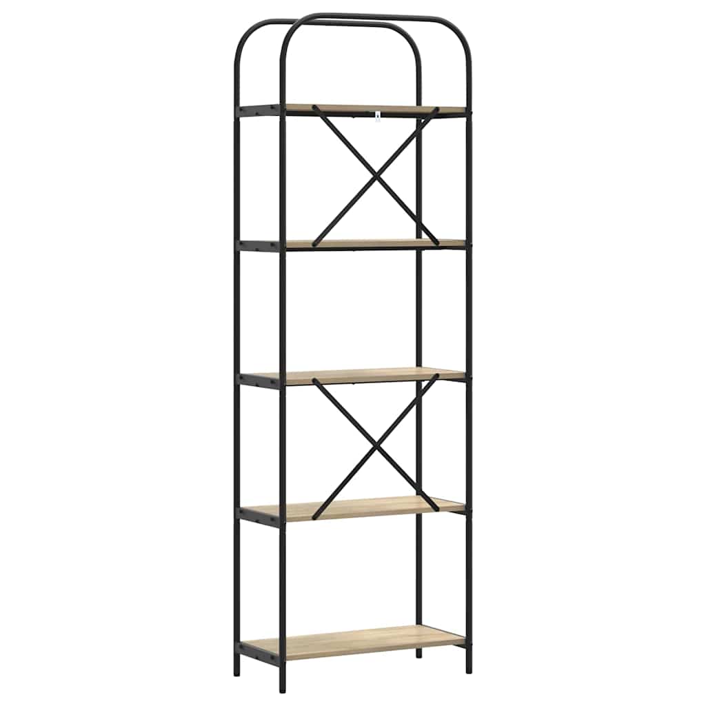 vidaXL Bookshelf Sonoma Oak 60 x 30 x 183 cm Engineered wood