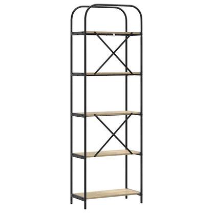 vidaXL Bookshelf Sonoma Oak 60 x 30 x 183 cm Engineered wood