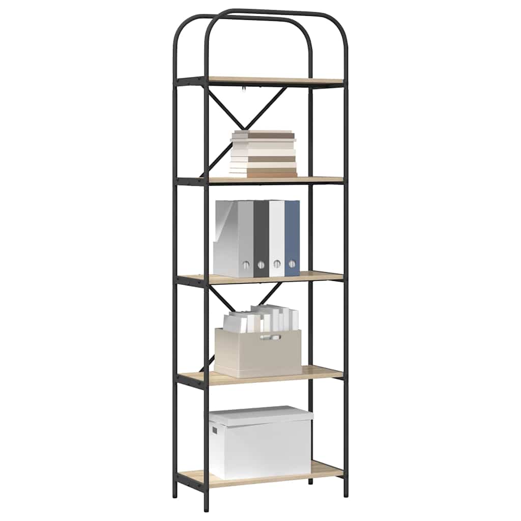 vidaXL Bookshelf Sonoma Oak 60 x 30 x 183 cm Engineered wood