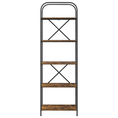 vidaXL Bookshelf Smoked Oak 60 x 30 x 183 cm Engineered wood