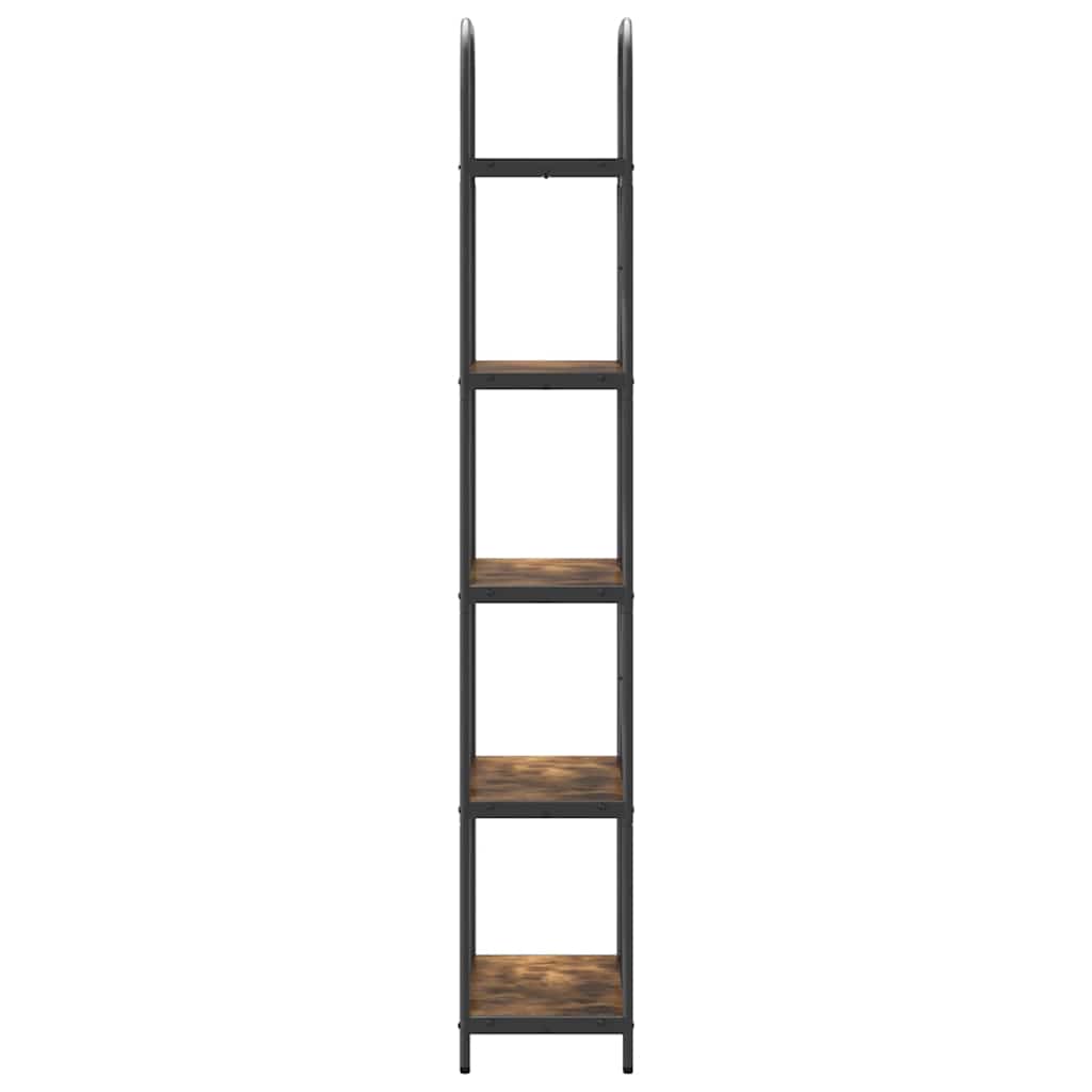 vidaXL Bookshelf Smoked Oak 60 x 30 x 183 cm Engineered wood