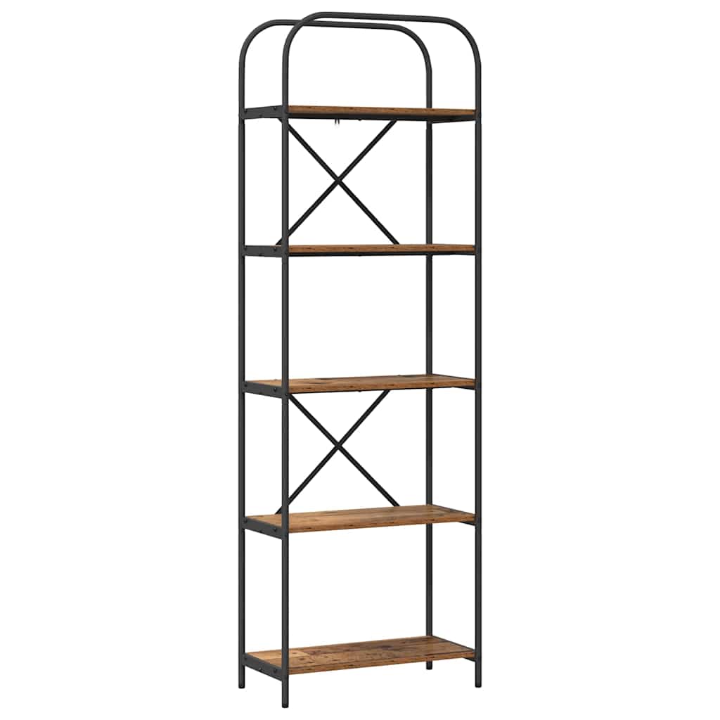 vidaXL Bookshelf Old Wood 60 x 30 x 183 cm Engineered wood