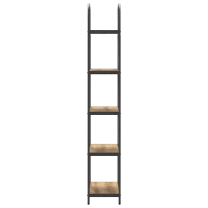 vidaXL Bookshelf 5-Tier 60 x 30 x 183 cm Engineered wood Artisan Oak