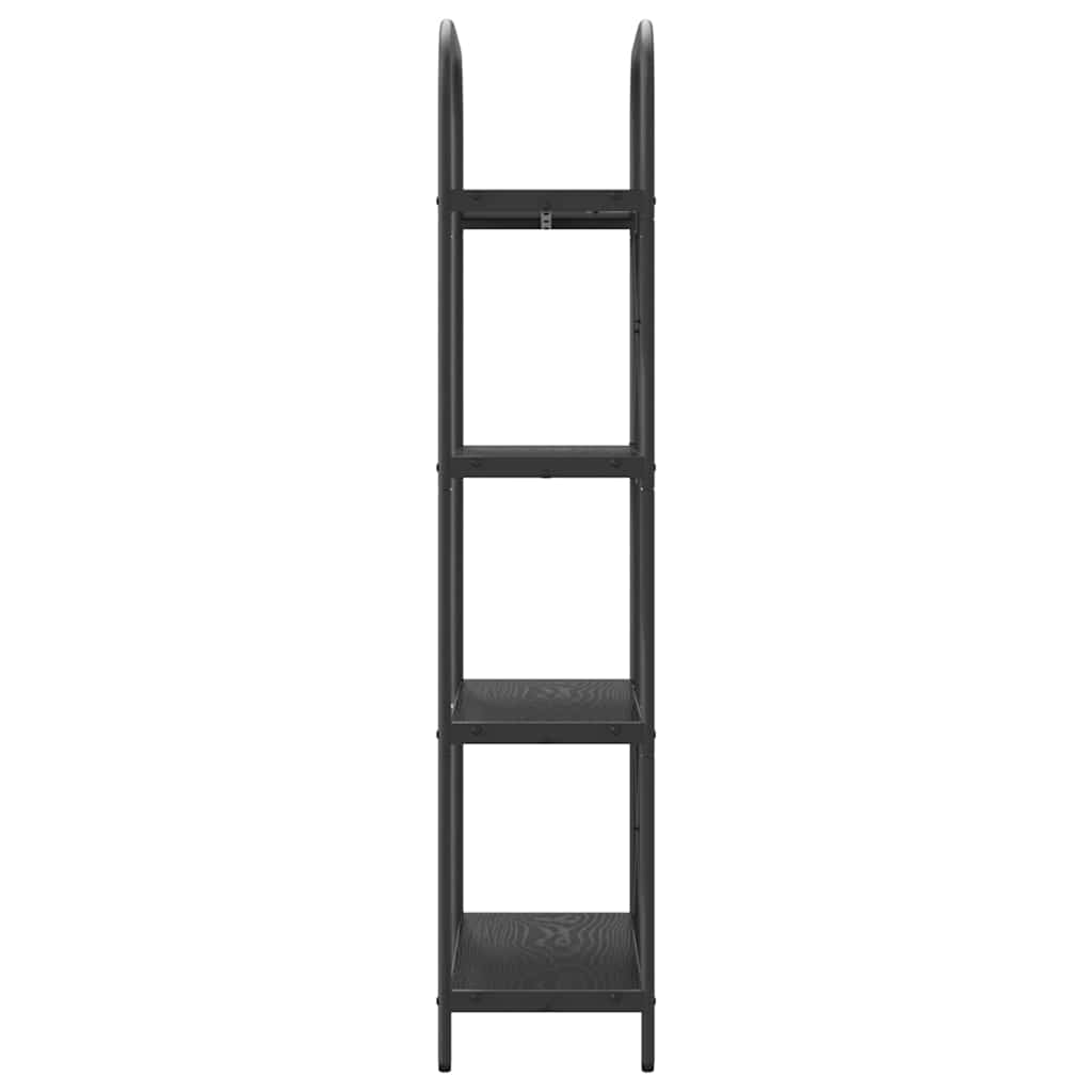 vidaXL Bookshelf Black Oak 60 x 30 x 146 cm Engineered wood