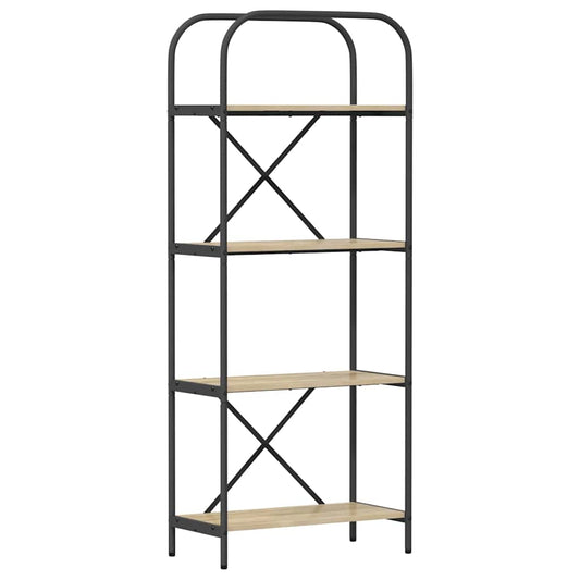 vidaXL Bookshelf 4-Tier 60 x 30 x 146 cm Engineered wood Sonoma Oak