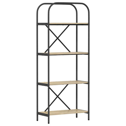 vidaXL Bookshelf 4-Tier 60 x 30 x 146 cm Engineered wood Sonoma Oak