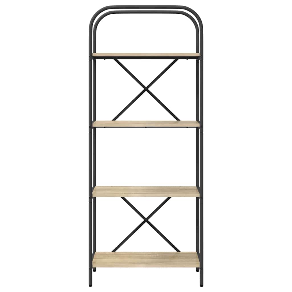 vidaXL Bookshelf 4-Tier 60 x 30 x 146 cm Engineered wood Sonoma Oak
