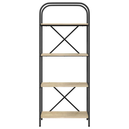 vidaXL Bookshelf 4-Tier 60 x 30 x 146 cm Engineered wood Sonoma Oak