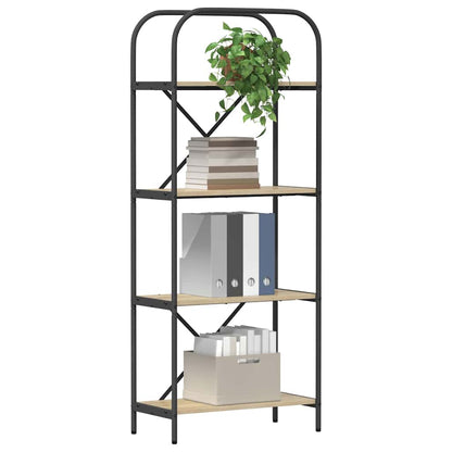 vidaXL Bookshelf 4-Tier 60 x 30 x 146 cm Engineered wood Sonoma Oak