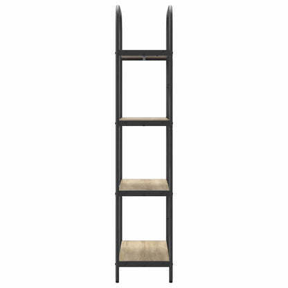 vidaXL Bookshelf 4-Tier 60 x 30 x 146 cm Engineered wood Sonoma Oak