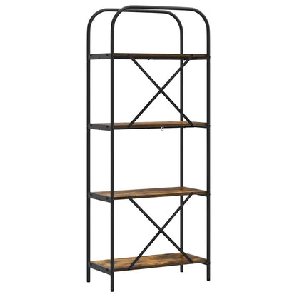 vidaXL Bookshelf Smoked Oak 60 x 30 x 146 cm Engineered wood