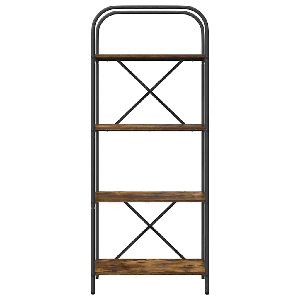 vidaXL Bookshelf Smoked Oak 60 x 30 x 146 cm Engineered wood