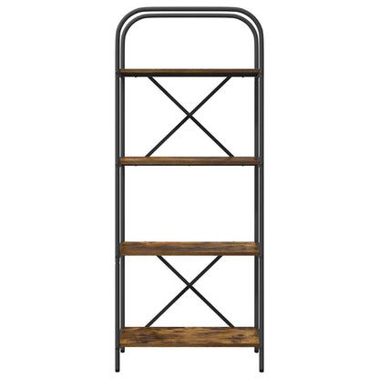 vidaXL Bookshelf Smoked Oak 60 x 30 x 146 cm Engineered wood