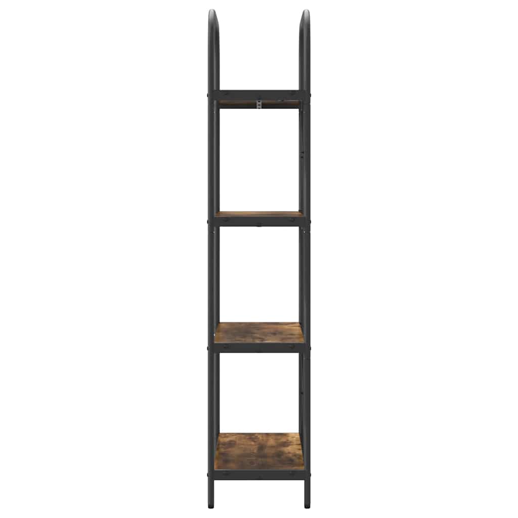 vidaXL Bookshelf Smoked Oak 60 x 30 x 146 cm Engineered wood