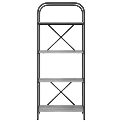 vidaXL Bookshelf Grey Sonoma 60 x 30 x 146 cm Engineered wood