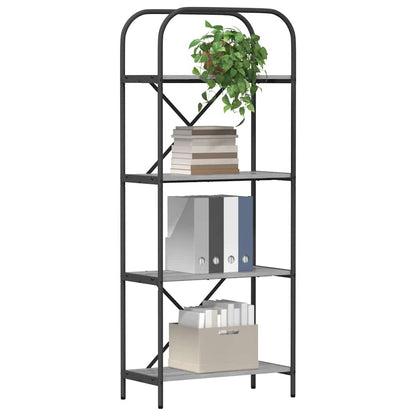 vidaXL Bookshelf 4-Tier 60 x 30 x 146 cm Engineered wood Grey Sonoma