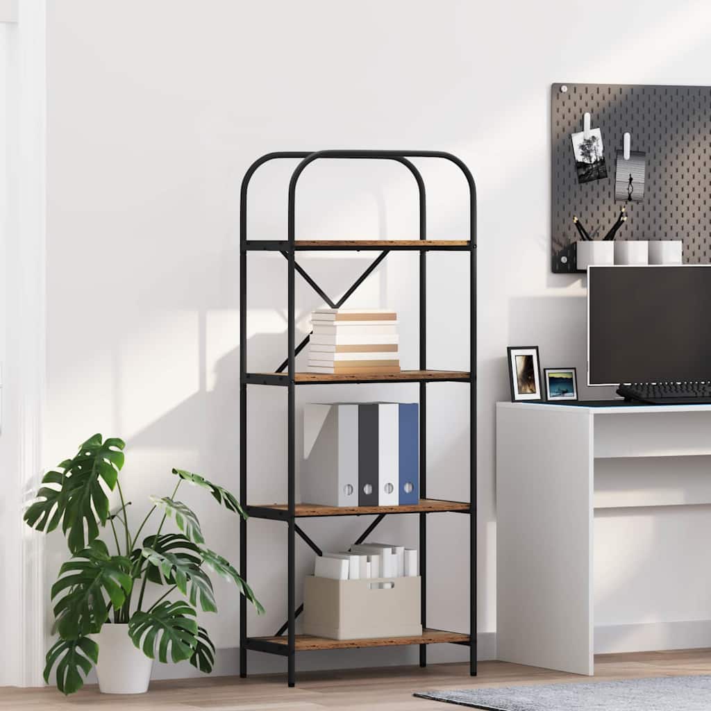 vidaXL Bookshelf Old Wood 60 x 30 x 146 cm Engineered wood