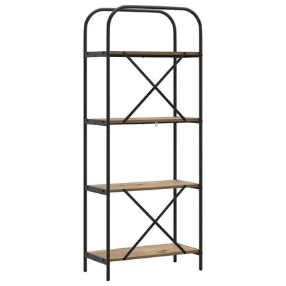 vidaXL Bookshelf 4-Tier 60 x 30 x 146 cm Engineered wood Artisan Oak