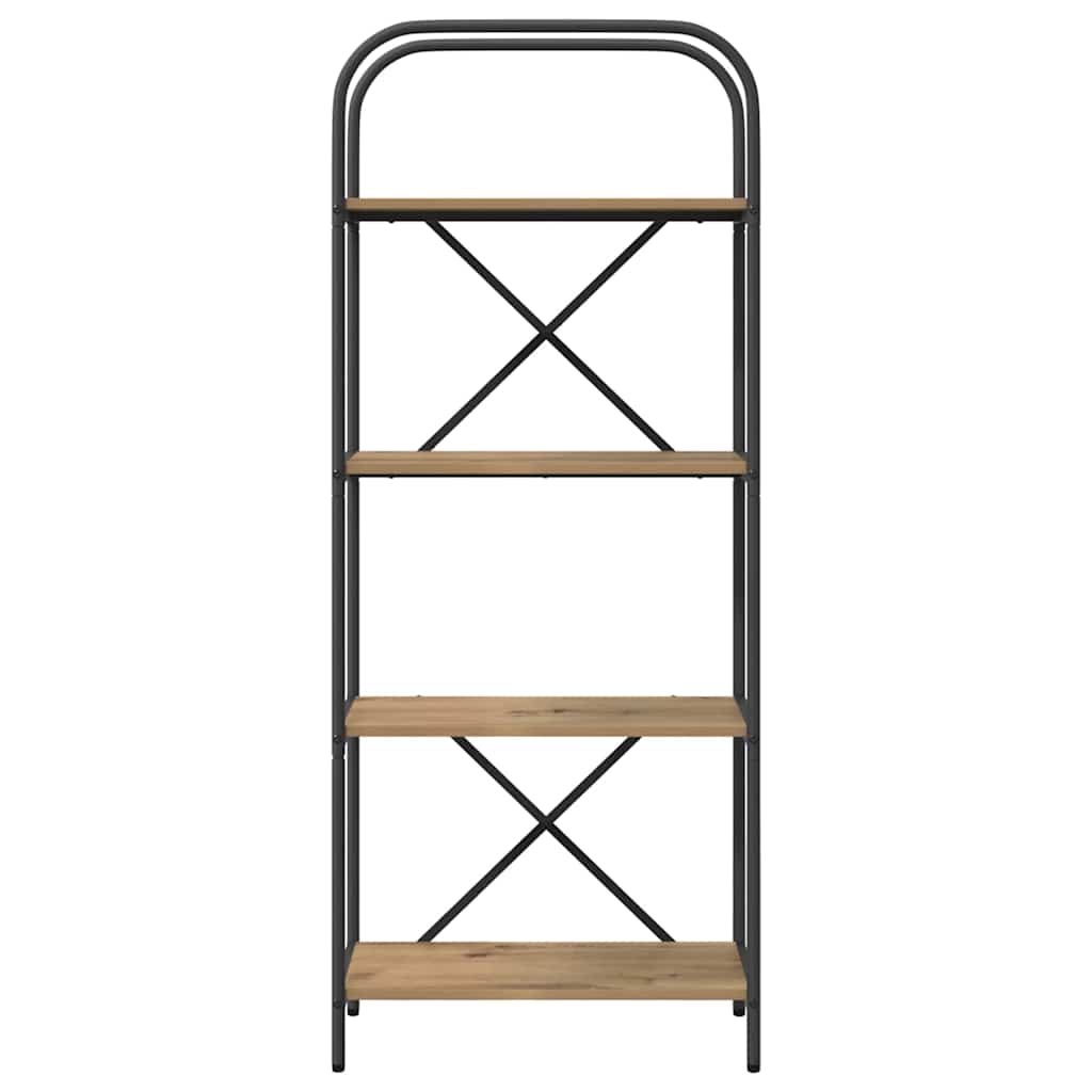 vidaXL Bookshelf 4-Tier 60 x 30 x 146 cm Engineered wood Artisan Oak