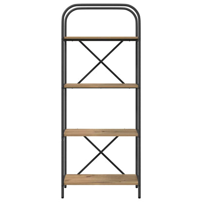 vidaXL Bookshelf 4-Tier 60 x 30 x 146 cm Engineered wood Artisan Oak
