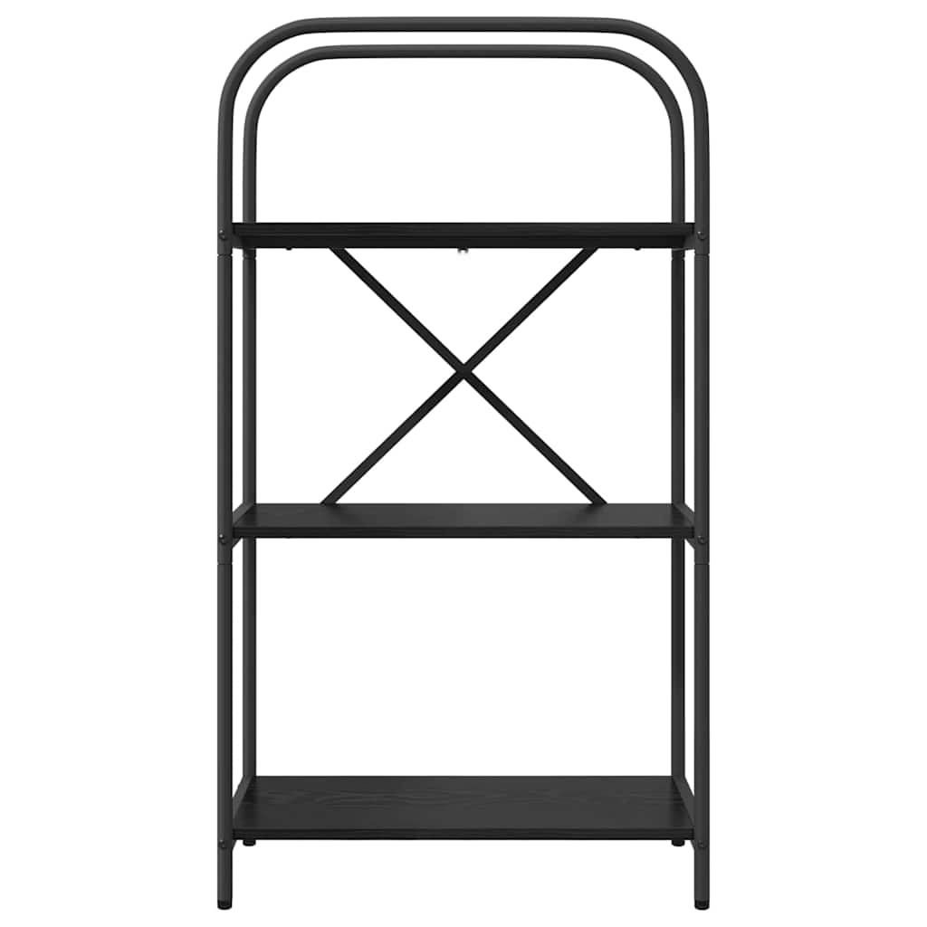 vidaXL Bookshelf Black Oak 60 x 30 x 109 cm Engineered wood