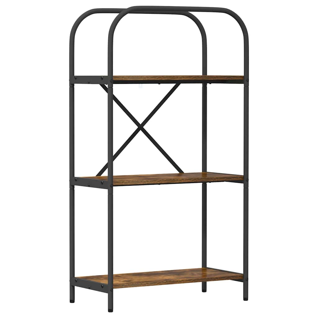 vidaXL Bookshelf Smoked Oak 60 x 30 x 109 cm Engineered wood