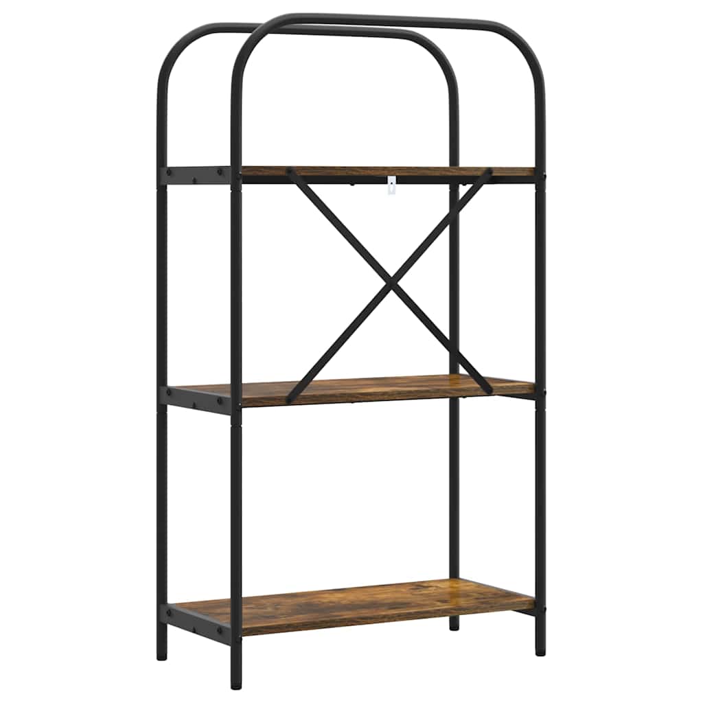 vidaXL Bookshelf Smoked Oak 60 x 30 x 109 cm Engineered wood