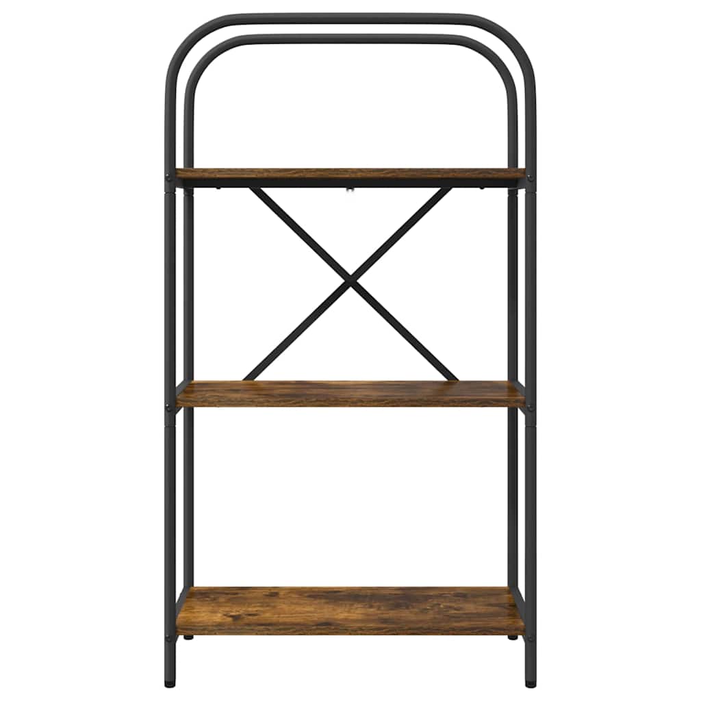 vidaXL Bookshelf Smoked Oak 60 x 30 x 109 cm Engineered wood
