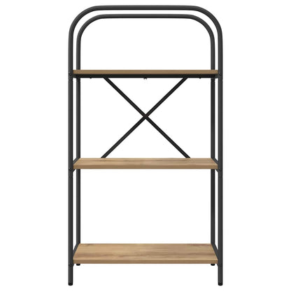 vidaXL Bookshelf 3-Tier 60 x 30 x 109 cm Engineered wood Artisan Oak