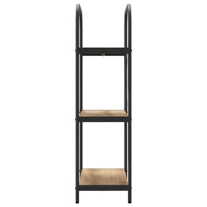 vidaXL Bookshelf 3-Tier 60 x 30 x 109 cm Engineered wood Artisan Oak