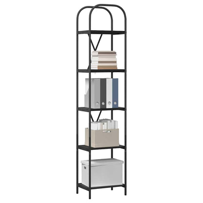 vidaXL Bookshelf Black Oak 40 x 30 x 183 cm Engineered wood