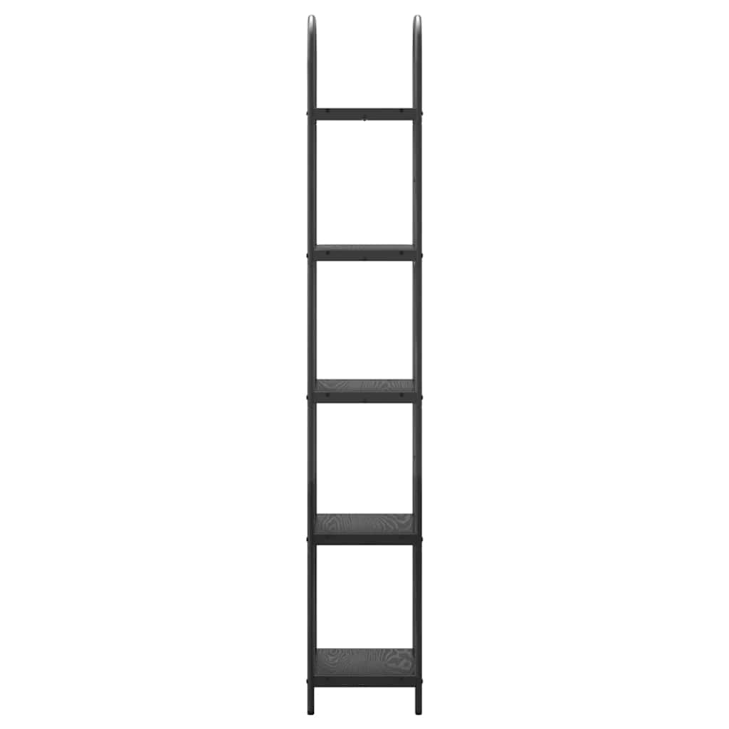 vidaXL Bookshelf Black Oak 40 x 30 x 183 cm Engineered wood