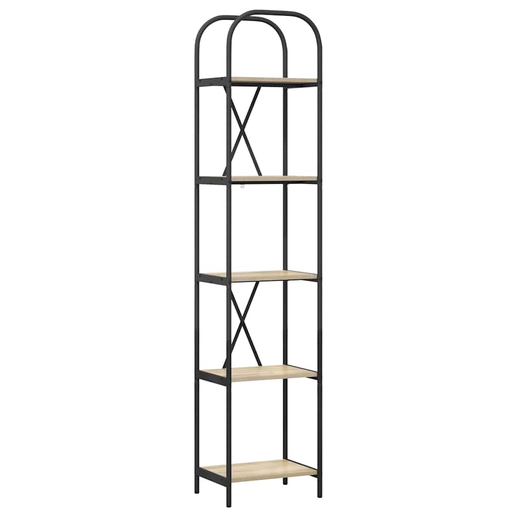 vidaXL Bookshelf Sonoma Oak 40 x 30 x 183 cm Engineered wood