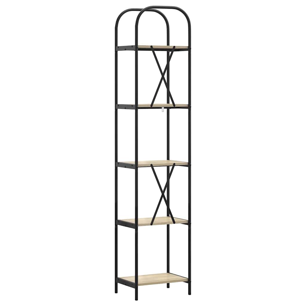 vidaXL Bookshelf Sonoma Oak 40 x 30 x 183 cm Engineered wood