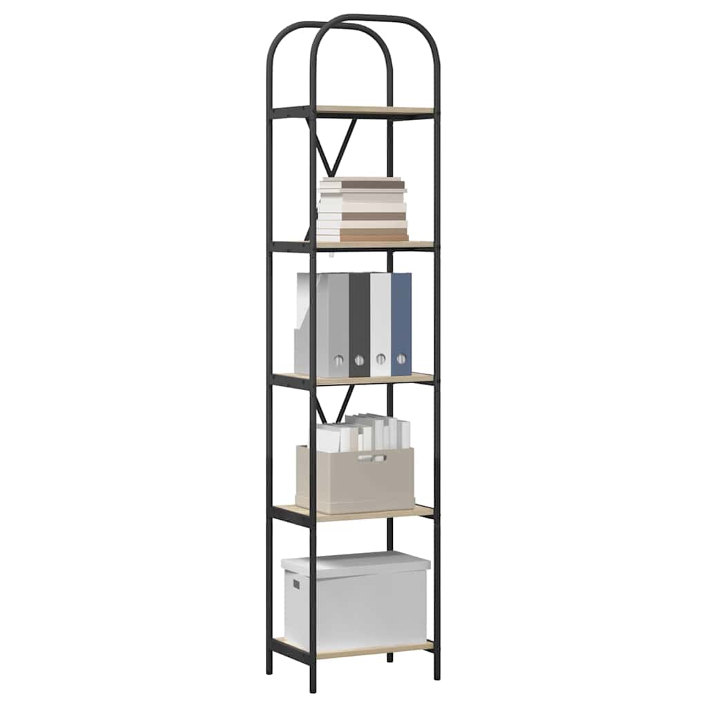 vidaXL Bookshelf Sonoma Oak 40 x 30 x 183 cm Engineered wood
