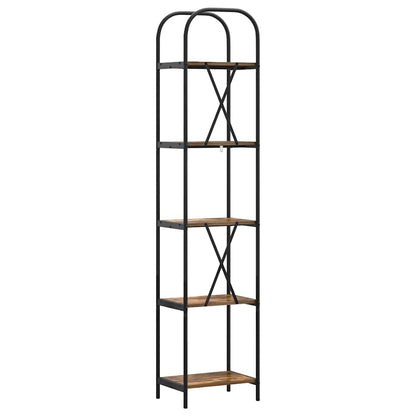 vidaXL Bookshelf Smoked Oak 40 x 30 x 183 cm Engineered wood