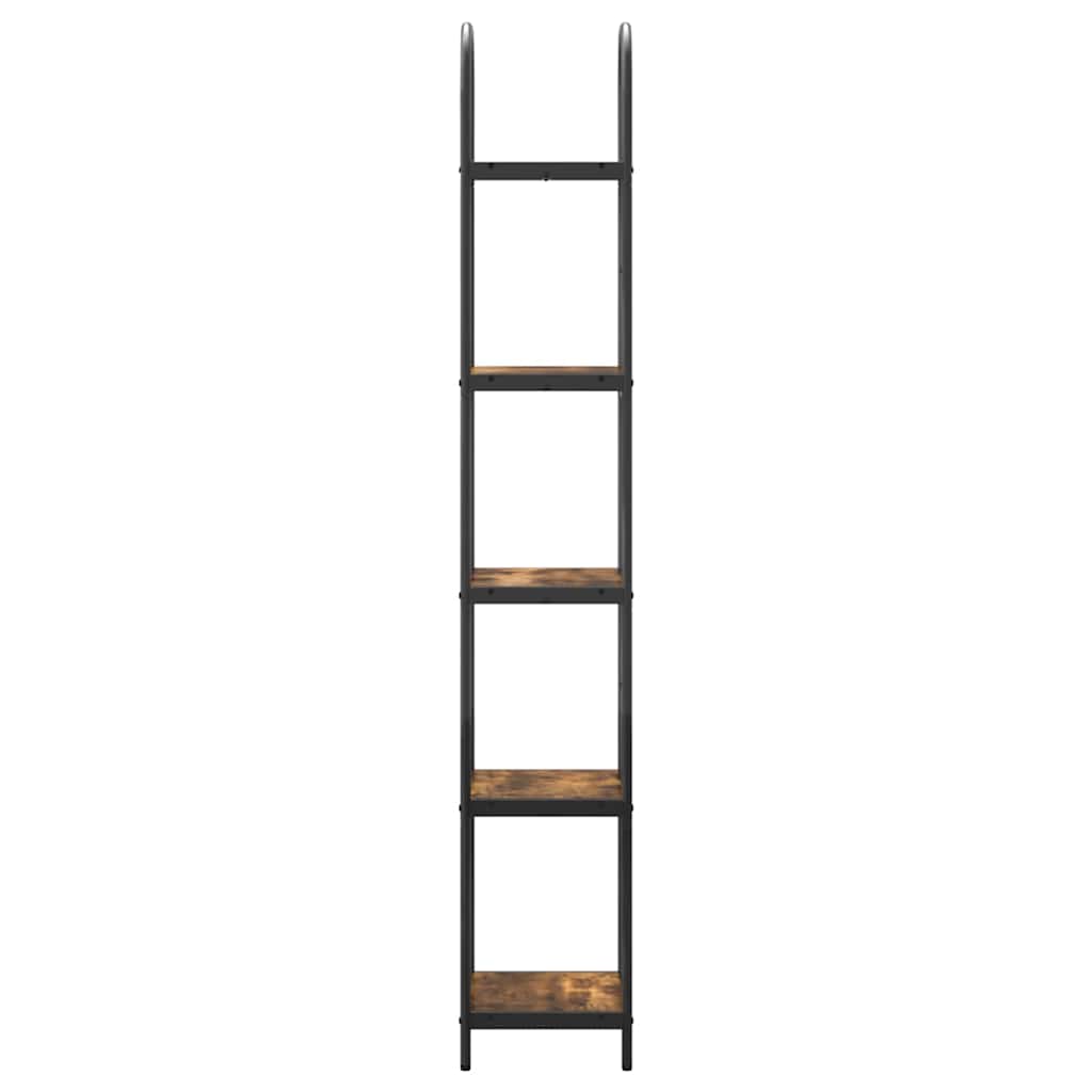 vidaXL Bookshelf Smoked Oak 40 x 30 x 183 cm Engineered wood