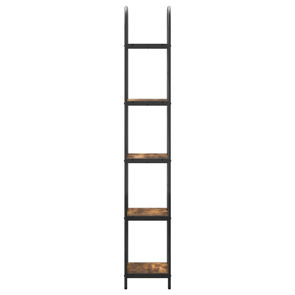 vidaXL Bookshelf Smoked Oak 40 x 30 x 183 cm Engineered wood