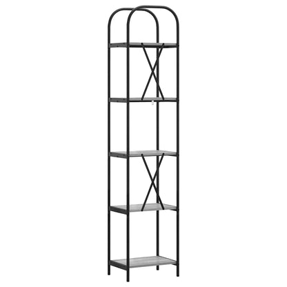 vidaXL Bookshelf Grey Sonoma 40 x 30 x 183 cm Engineered wood
